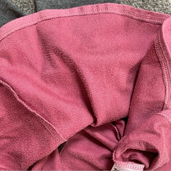 Juicy Couture Gray and Pink Dress w/ Faux Suede Circle Skirt Size 5 - Picture 7 of 7